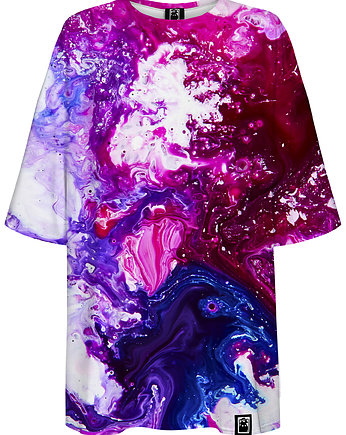 DR.CROW T-shirt Damski Oversize Akwarel Marble, DrCrow
