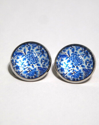 Klipsy - Kafelki, retro kwiaty - duże, yenoo