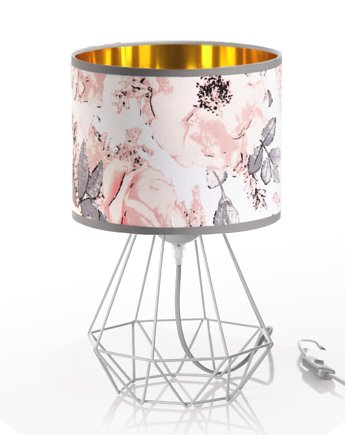 Złota lampka nocna w kwiaty, SkyLighting