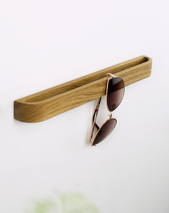Samoprzylepny dębowy wieszak na okulary, POZYTYWNIE W DREWNIE