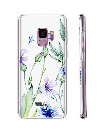 Etui na telefon Watercolor Flowers, Galaxy S9, MUNI design