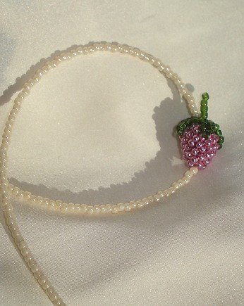 Naszyjnik - lampone lilla, LIMONI E FIORI