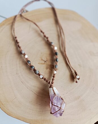 Naszyjnik z ametystem, ZOYAA 