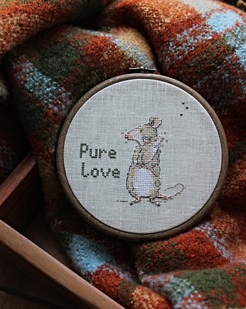 Tamborek na ścianę - "pure love" - myszki, gucialoveskids