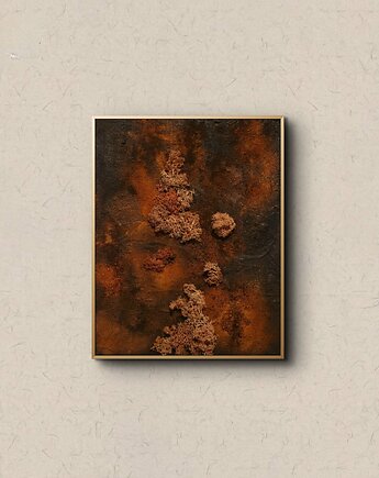 Obraz strukturalny ręcznie malowany "Rdza", p.art.able Paulina Jaroszewska