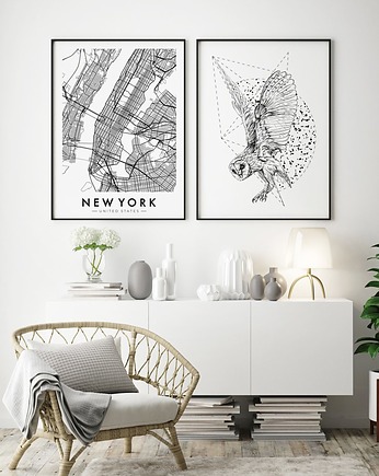 Zestaw plakatów -  Sowa and the city, HOG STUDIO