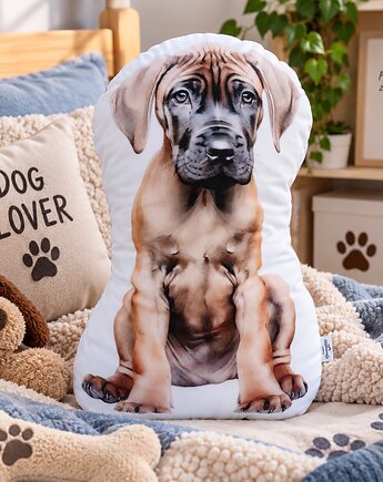 Poduszka piesek przytulanka piesek dog niemiecki maskotka pluszowy dog niemiecki, Uszyciuch