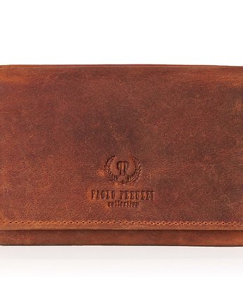 MŁODZIEŻOWY PORTFEL ZE SKÓRY NATURALNEJ RFID PAOLO PERUZZI T-33-OR, Paolo Peruzzi