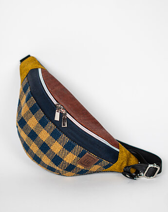 Nerka dla mężczyzny musztardowa w kratę ODCIENIE ZIEMI, Co Tu Się Kroi