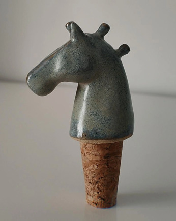 Korek do wina - błękitny koń, OSOBY - Prezent dla dziadka