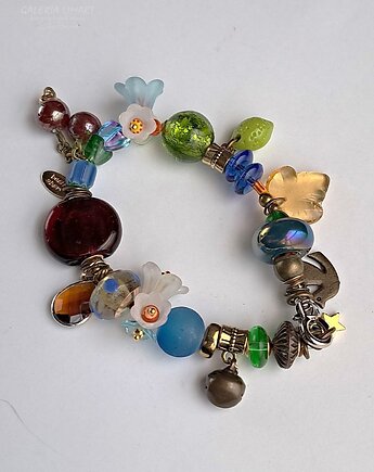 Zima nie trwa wiecznie Urocza bransoletka kwiatowa w stylu boho ręcznie robiona, Galeria Limart