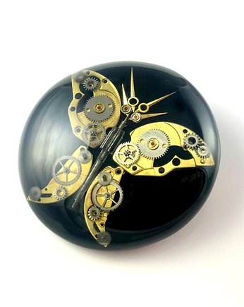 Butterfly - broszka steampunk - UNIKAT, DROBINY CZASU