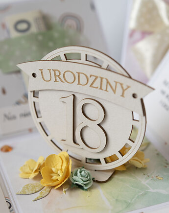 18 urodziny, exploding box, kartka 3d osiemnastka, Papiernik