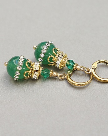 Alloys Collection - Onyx green - kolczyki /14.11.25/, KiKa pracownia