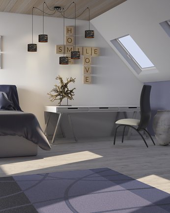 Nowoczesna 5-punktowa lampa wiszaca pająk WAIKIKI W5 MARMUR, LYSNE