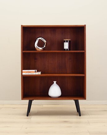 Regał tekowy, duński design, lata 70, produkcja: Dania, Przetwory design