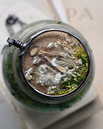 Boso po lesie, naszyjnik z grzybkami, MARIAELA