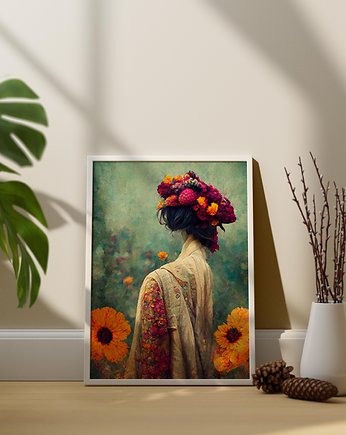 Plakat Boho Kobieta, Abstraktoria
