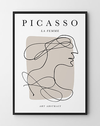 Plakat W stylu Picasso Kobieta, HOG STUDIO