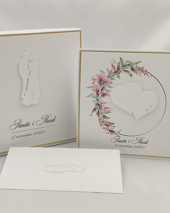 Kartka ślubna z pudełkiem i kopertą, W40, Anna Art and Crafts