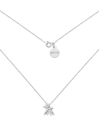 Srebrny naszyjnik z balonowym pieskiem, SOTHO