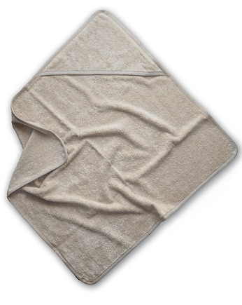 Lniany ręcznik frotte z kapturkiem NATURAL, OKAZJE - Prezent na Wesele