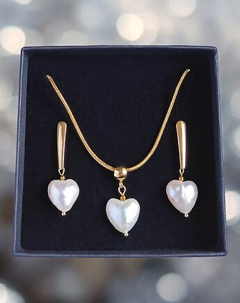 RAZEM TANIEJ! komplet : serce - perła : wyjątkowy prezent PREMIUM, kaktusia