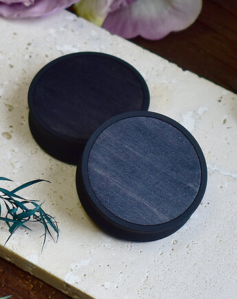 Tunele do uszu 10-100mm / wypełnienie z drewna / czarne, Spirit Of Copper