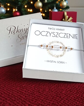 Amulet - OCZYSZCZENIE - świąteczne pudełko - KRYSZTAŁ GÓRSKI, kaktusia