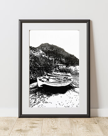 Linoryt "Port de Valldemossa" (Majorka), Scrap Glass Art Studio