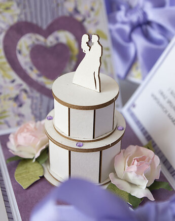 Pamiątka ślubu, exploding box, kartka 3d na wesele cytryny, Papiernik