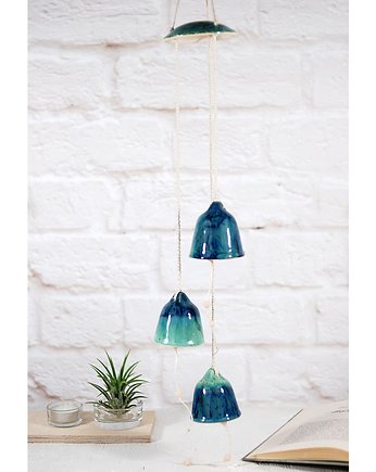 Ceramiczny łapacz wiatru, łapacz snu - boho, 10FingersArt