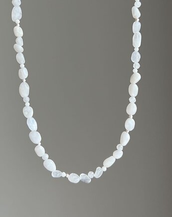 Naszyjnik BRYŁKA KAMIEŃ KSIĘŻYCOWY kamienie naturalne, ATdiament