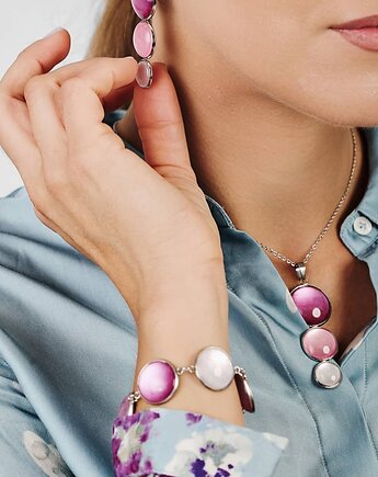 Potrójny wisiorek o perłowym blasku e26/m27, Artseko