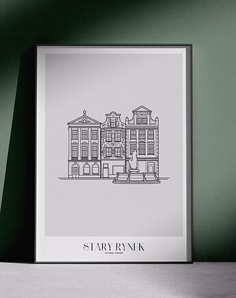 Plakat Architektura - Poznań -  Stary Rynek, Peszkowski Graphic