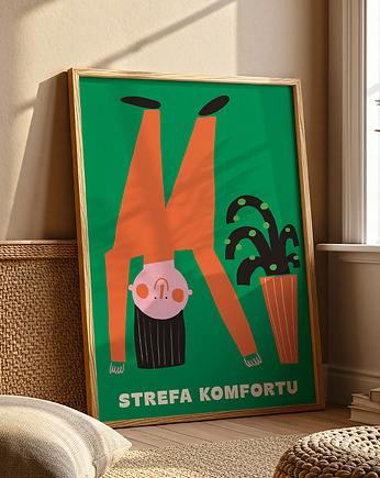 Plakat Strefa komfortu, MUKI design
