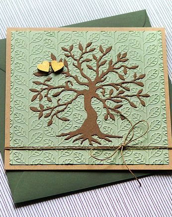 Drzewo miłości : kartka ślubna, miłosna, kaktusia