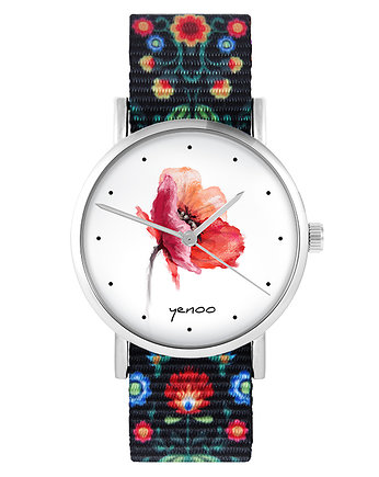 Zegarek - Mak - folk czarny, nato, yenoo