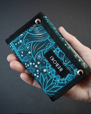 Portfel Paisley Turkus / BEBOKI wodoodporny, BEBOKI