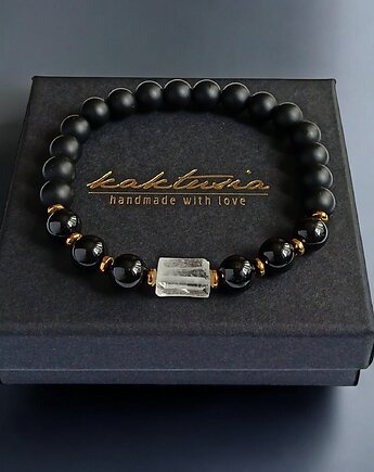 OCZYSZCZENIE,OCHRONA, SIŁA : kryształ górski, turmalin, onyks : gold, kaktusia