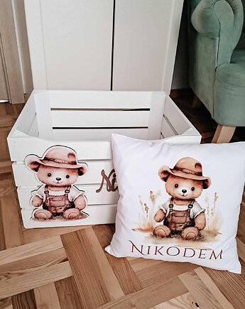 PODUSZKA Meble dziecięce skrzynia na zabawki pojemnik na zabawki, LOO LOO DREAM