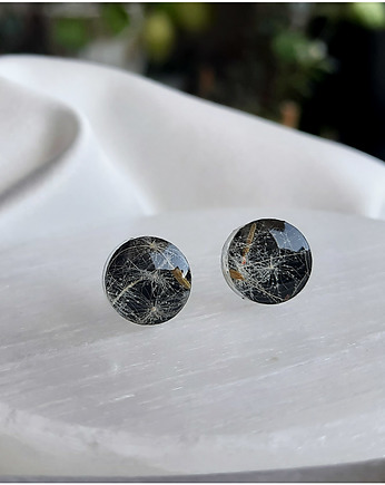 Sztyfty okrągłe z dmuchawcem, małe, Figa handmade accessories