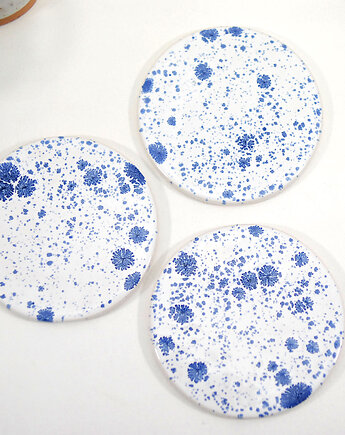 Nakrapiane podkładki pod kubek - lód, 10FingersArt