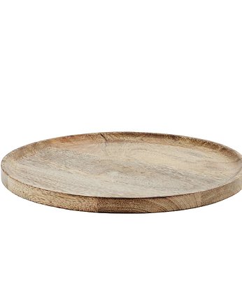 Drewniany talerz naturalny drewno mango średnica 35 cm, OKAZJE - Prezenty na 18