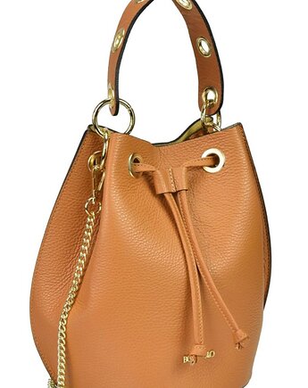 Torebka skórzana - worek rudy (5796), BOSCCOLO