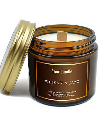 Świeca zapachowa sojowa Whisky & Jazz 120ml- Your Candle, Your Candle