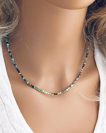 Naszyjnik  z Chryzokoli , choker, Anemon Atelier