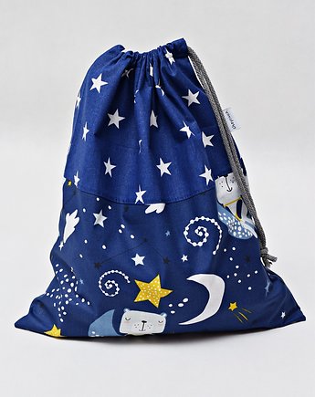Worek na buty worek na kapcie do szkoły do przedszkola misie noc, Uszyciuch