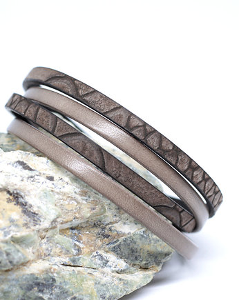 Bransoletka unisex Fun brązowa, Kociokwik Jewelry