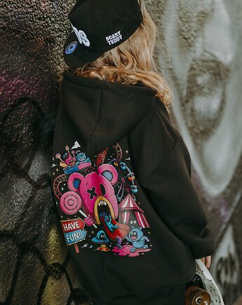 Bluza oversize Teddyland czarna, BejbiStory